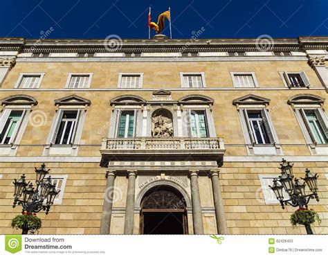 Palau De La Generalitat De Catalunya, Barcelona Stockbild   Bild von ...