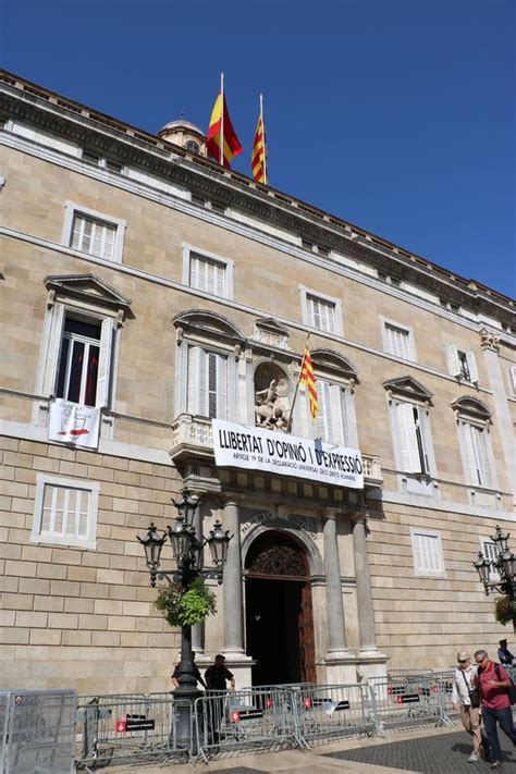 Palau De La Generalitat De Catalunya in Barcelona Editorial Photo ...