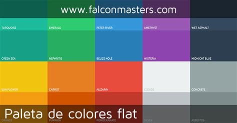 Paleta de colores flat para User Interface   FalconMasters