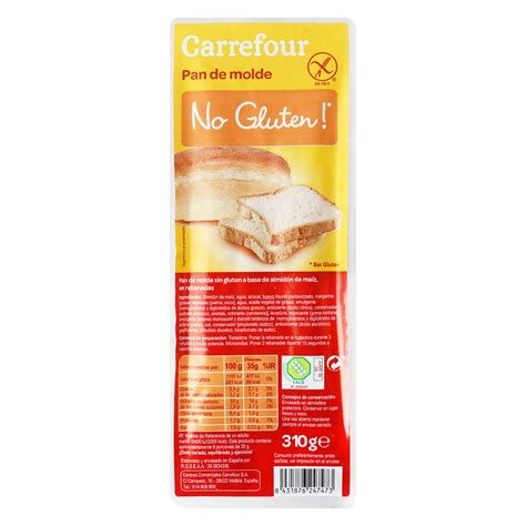 Pan de molde   Sin Gluten Carrefour No gluten   Carrefour supermercado ...