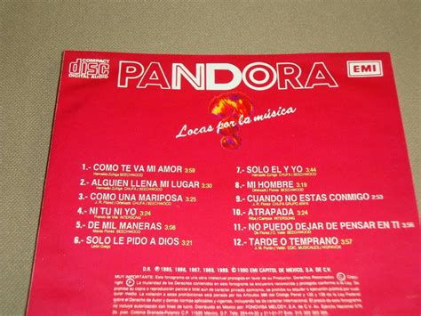 Pandora Locas Por La Musica 1990 Emi Cd   $ 500.00 en ...