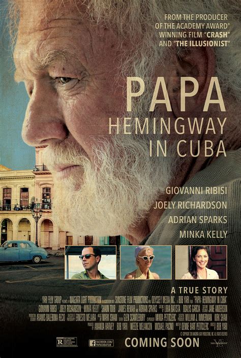 PAPA: HEMINGWAY IN CUBA  la primera película de Hollywood ...