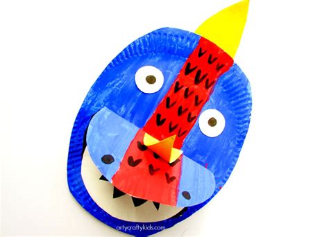 Paper Plate Dinosaur   Arty Crafty Kids