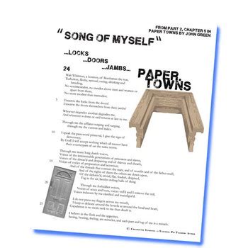 PAPER TOWNS Song of Myself Analysis by Created for ...