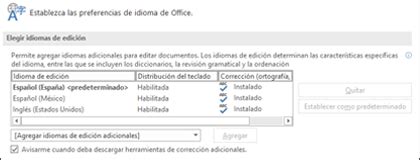 Paquete de idioma accesorio para Office   Soporte de Office