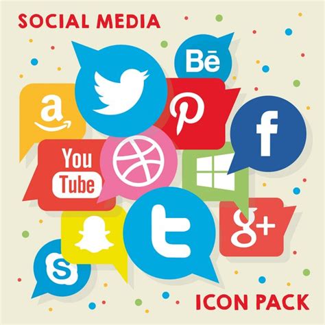 Paquete de logos de redes sociales | Descargar Vectores gratis