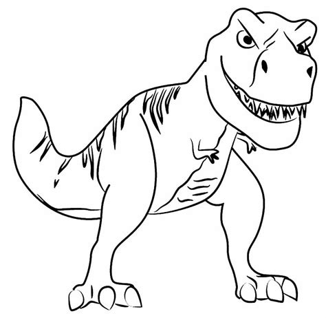 Para Colorear T Rex  Tiranosaurio    Imprimir
