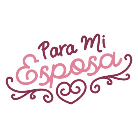 Para mi esposa letras en español   Descargar PNG/SVG ...