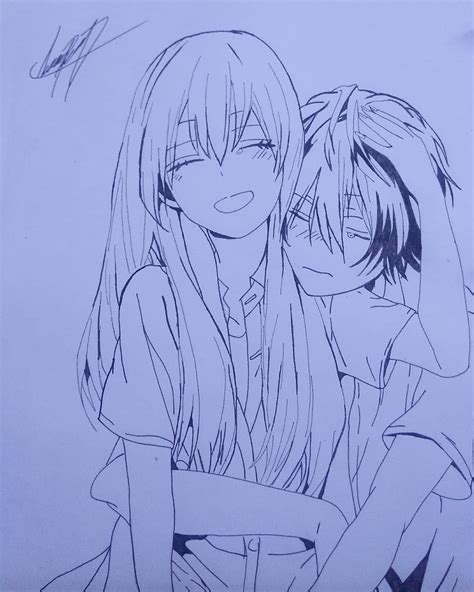 Pareja anime. #anime #romance #pareja #dibujo Me gusto mucho ...