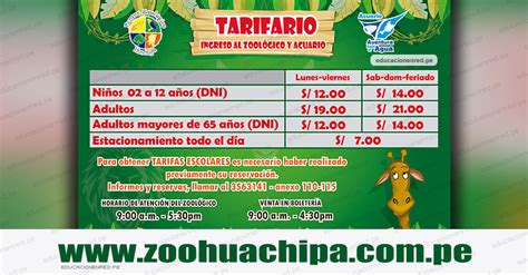 Parque Zoológico de Huachipa   Precio de Entradas [TARIFA ACTUALIZADO ...