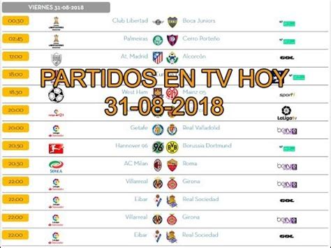 Partidos Hoy Futbol   Krytyka Zwolniony Zapylacz Partidos De Futbol ...