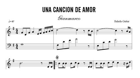 Partitura: Gianmarco   Cancion de Amor | Curso de ...