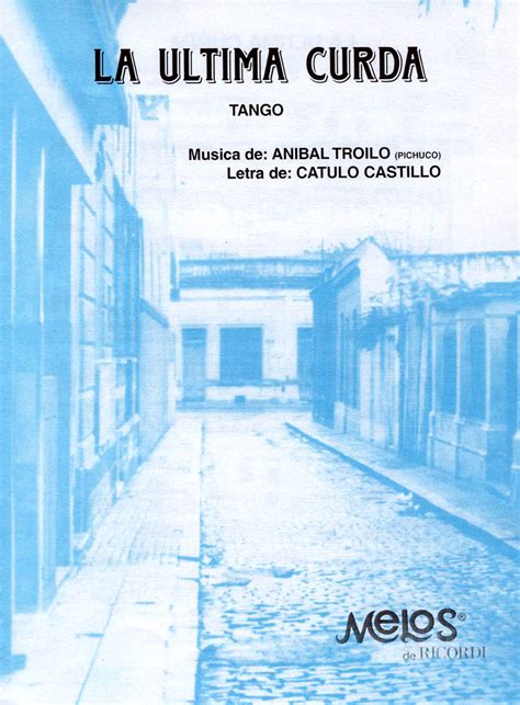 Partituras de Tango: LA ULTIMA CURDA