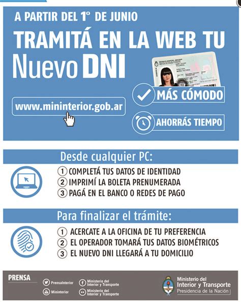 Paso a paso, cómo tramitar el nuevo DNI por internet   LA GACETA Tucumán