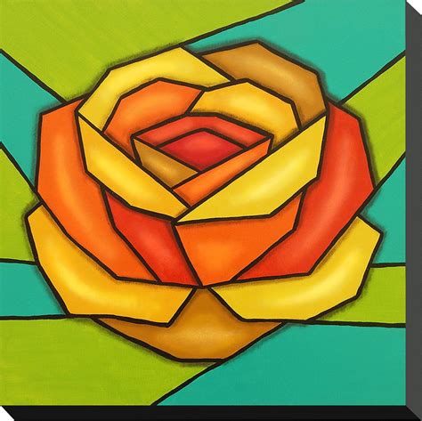 Passo a passo do mês: Rosa Cubismo | Pintura | Arte ...