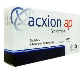 Pastillas Acxion  Fentermina    Como Funciona y Efectos Secundarios