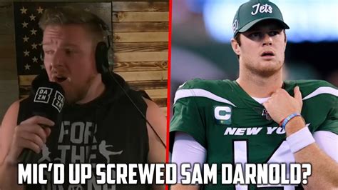 Pat McAfee Reacts To Sam Darnold  Seeing Ghosts    YouTube