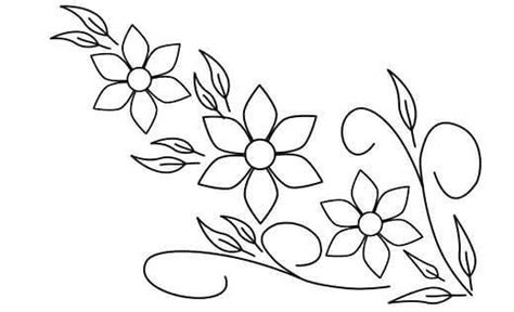 Patrones de flores para bordar | Bordado mexicano patrones, Patrones de ...