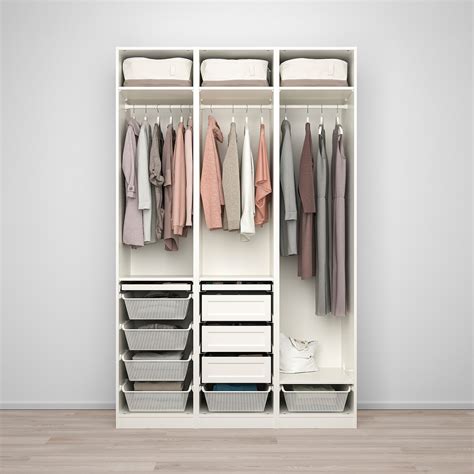 PAX / TYSSEDAL Combinación armario, blanco, espejo, 150x60x236 cm IKEA