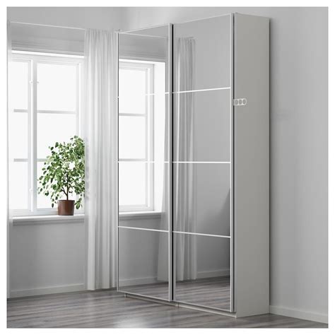 PAX Wardrobe, white, Auli mirror glass in 2019 | Walk In ...
