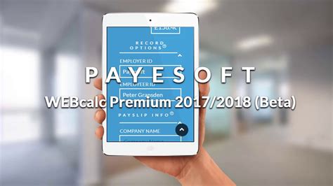 PAYEsoft   WEBcalc Premium   Calculate, Store and Print UK ...