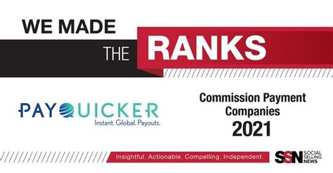 PayQuicker Again Ranked #1 Commission Payment Company