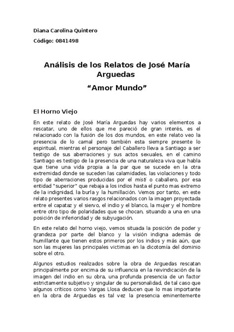 PDF  160363319 Jose Maria Arguedas Y AMOR MUNDO | Miguel Muñoz Arcos ...