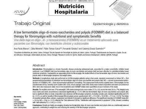 PDF  A low fermentable oligo di mono saccharides and ...