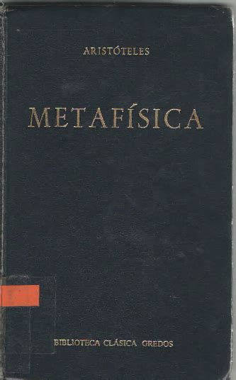 PDF  ARISTOTELES Metafisica Gredos Madrid 1994 2003 | Catalina López ...