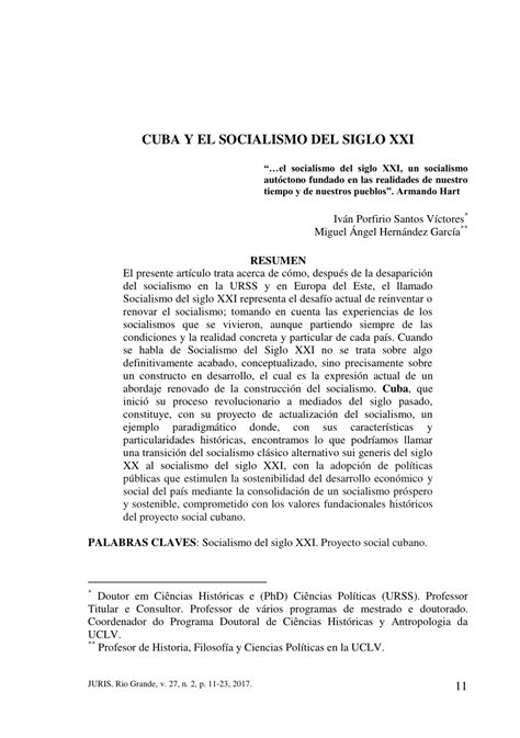 PDF  Cuba y el Socialismo del siglo XXI