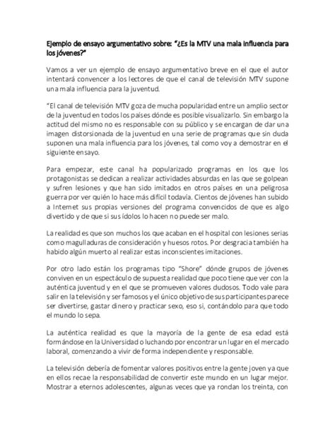 PDF  Ejemplo de ensayo argumentativo | ciro castillo ...