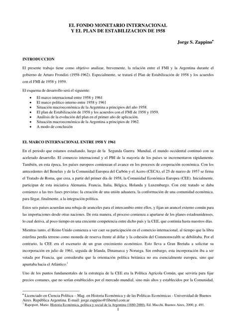 PDF  EL FONDO MONETARIO INTERNACIONAL Y EL PLAN DE ...