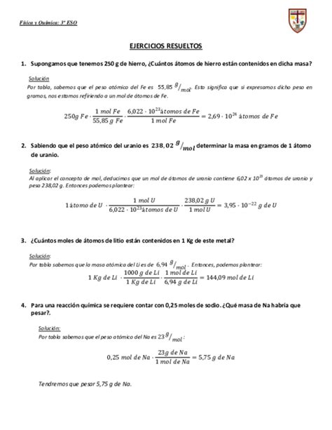PDF  Física y Química: 3º ESO EJERCICIOS RESUELTOS ...