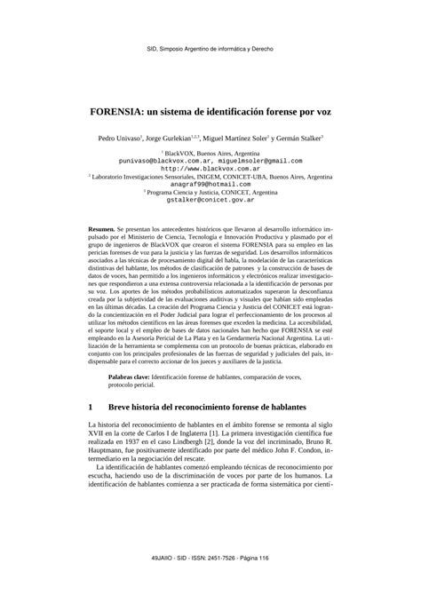 PDF  FORENSIA: un sistema de identificación forense por voz