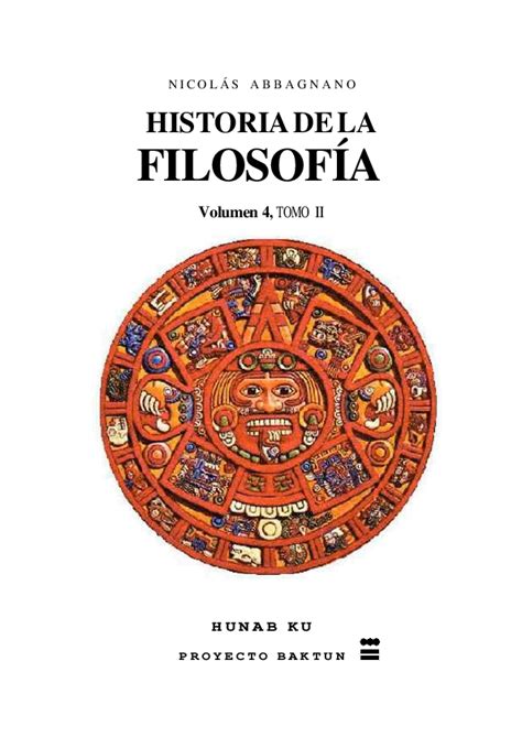 PDF  HISTORIA DE LA FILOSOFÍA Volumen 4, TOMO II HUNAB KU ...