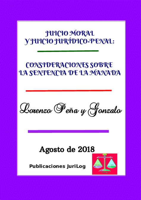 PDF  JUICIO MORAL Y JUICIO JURÍDICO PENAL ...