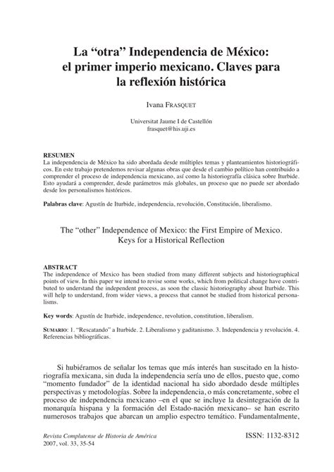 PDF  La otra Independencia de México: el primer imperio ...