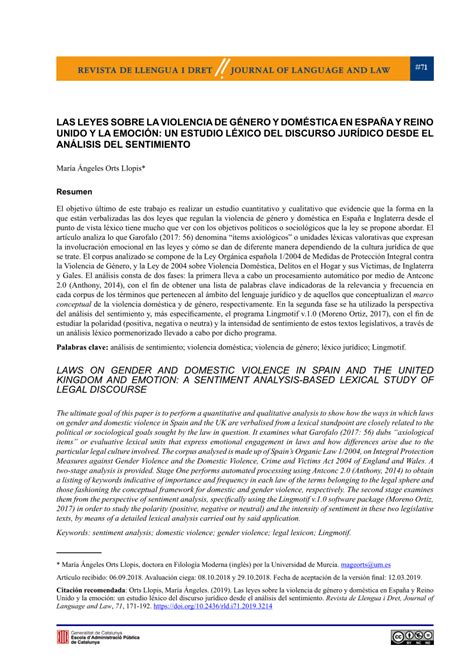PDF  Las leyes sobre la violencia de género y doméstica ...