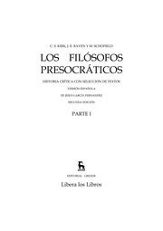 [PDF] M. Schofield Los Filosofos Presocraticos Gredos   eBookmela
