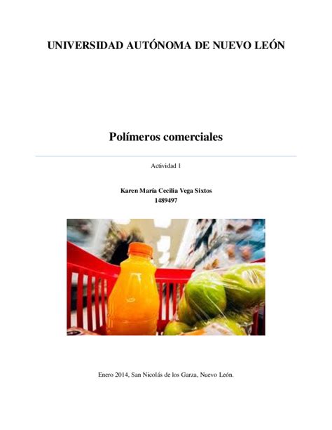 PDF  Polímeros Comerciales   Aplicaciones | Rockaren Vega   Academia.edu