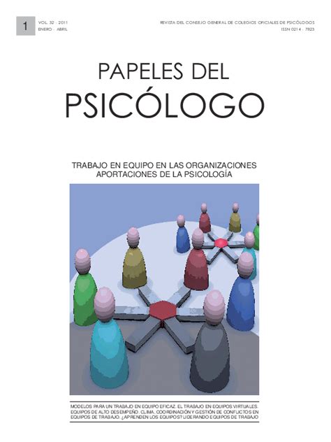 PDF REVISTA DEL CONSEJO GENERAL DE COLEGIOS OFICIALES DE PSICÓLOGOS ...