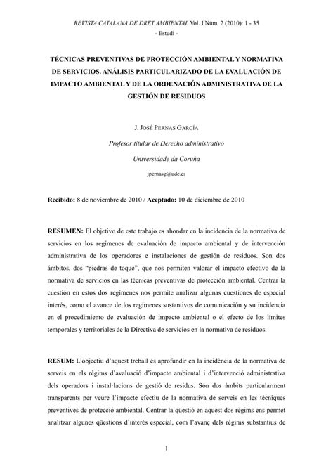 PDF  Técnicas preventivas de protección ambiental y ...