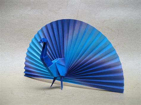 Peacock | Origami paper, two sheets cm 15x15 and 12x12. x ...