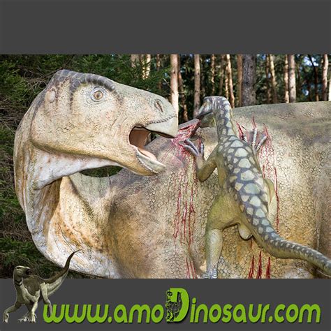 Pelea entre dinosaurios velociraptor y iguanodonte para ...
