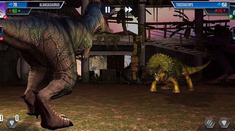 peleas de dinosaurios jurassic world el juego   YouTube