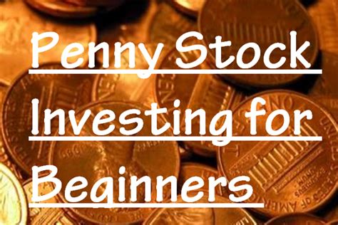 Penny Stock Investing for beginners | Everything About ...