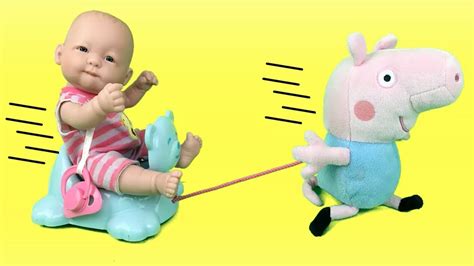 Peppa pig y amigos bebes nenuco juegan con juguetes de ...