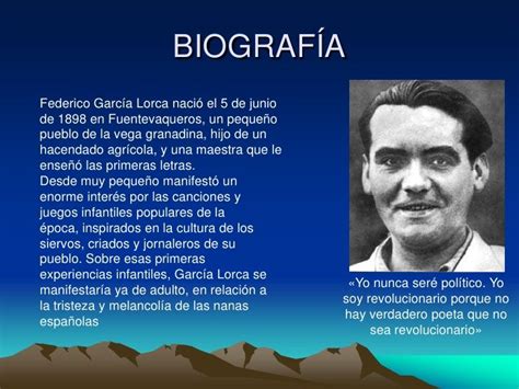 Pequeña biografia | Federico garcia lorca, García lorca ...
