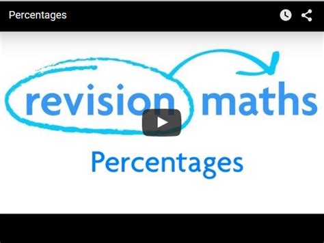 Percentages – Mathematics GCSE Revision – Revision Maths