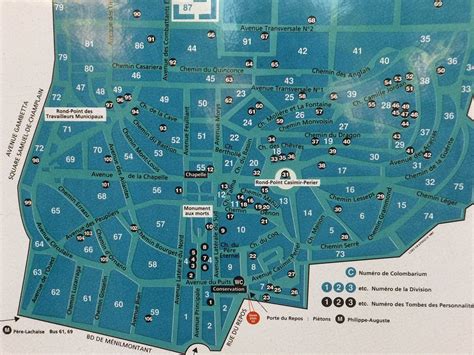 Pere Lachaise cemetery map | This was a brilliant place to v… | Flickr